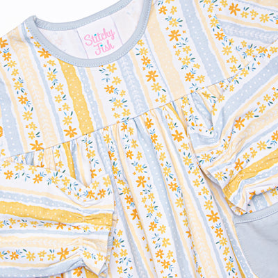 Quilted Quinn Legging Set, Yellow