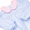 Windowpane Whimsy Romper, Pink and Blue