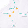 Prim Pumpkins Embroidered Short Set, Green