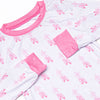 Satin Slippers Bamboo Pajama Set, Pink