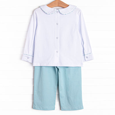 Tahoe Teal Pant Set, Blue