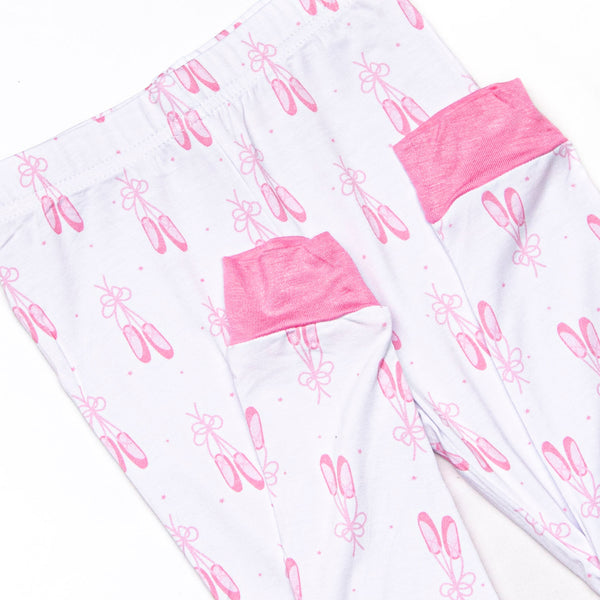 Satin Slippers Bamboo Pajama Set, Pink