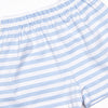 Mr. Mouse Applique Short Set, Blue Stripe