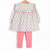 Forest of Firs Legging Set, Pink