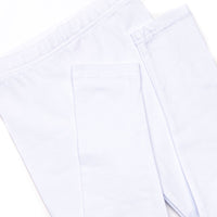 Lexi Legging Set, White and Light Blue Stripe