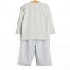 Blue Bronco Smocked Pant Set, Green