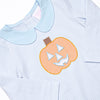 Cutest Carving Applique Romper, Blue