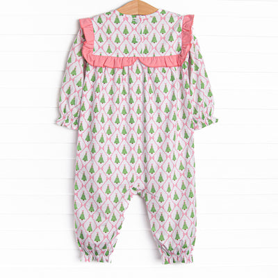Forest of Firs Romper, Pink
