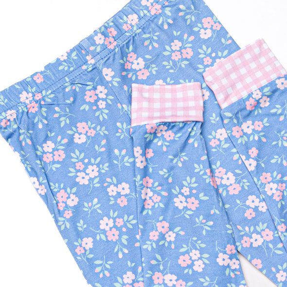 Grace Garden Bamboo Pajama Set, Blue