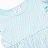 Everly Dress, Aqua Stripe