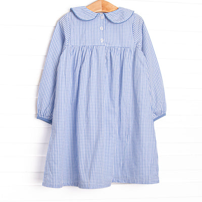 A Moment for Mums Applique Dress, Blue