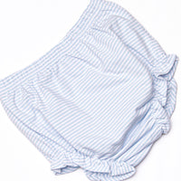 Cutest Carving Applique Diaper Set, Blue
