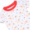 Chasing Tails Bamboo Pajama Short Sleeve Set, Red