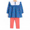 Cherry Cordial Legging Set, Blue