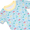 Jurassic Journey Bamboo Pajama Short Sleeve Set, Green