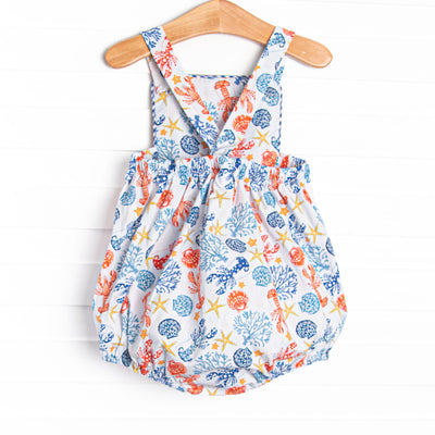 Coral Reef Crustacean Sunsuit, Blue