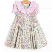 Bleu: Briar Smocked Dress, Pink