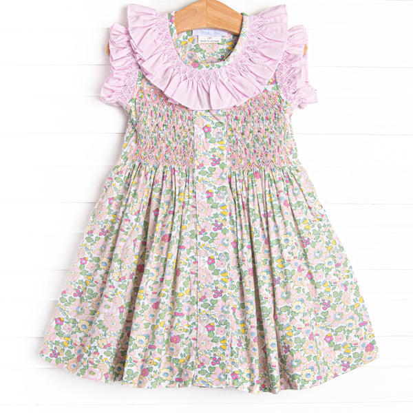 Bleu: Briar Smocked Dress, Pink
