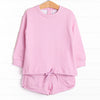 Polka Dot Play Short Set, Pink