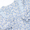 Saylor Floral Bow Diaper Set, Blue