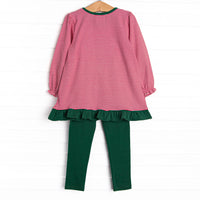Toy Soldier Trio Applique Legging Set, Red