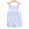 Bleu: Berkley Smocked Jon Jon, Blue