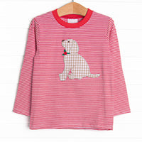 Howls of Holly Applique Top, Red