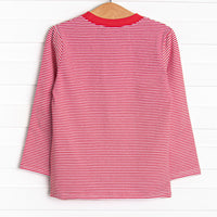 Howls of Holly Applique Top, Red