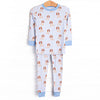 Sleepy Spaniel Bamboo Pajama Set, Blue
