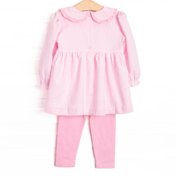 Ballroom Ballerinas Smocked Legging Set, Pink