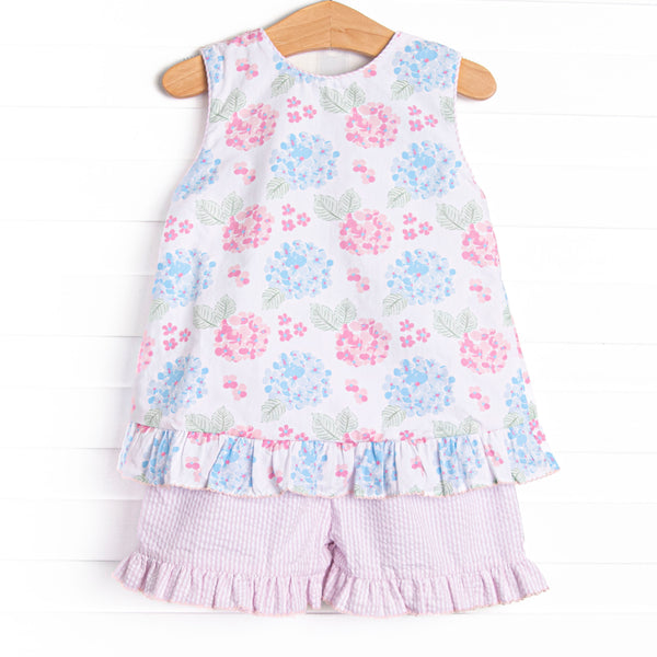 Bleu: Kennedy Ruffle Short Set, Pink