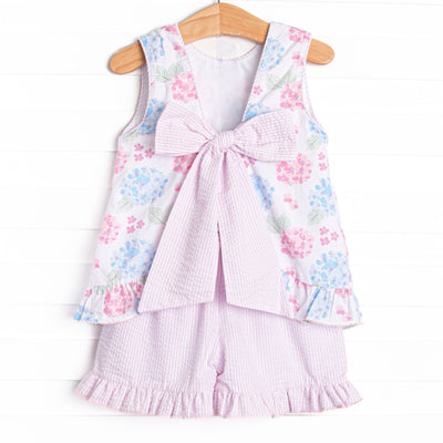 Bleu: Kennedy Ruffle Short Set, Pink