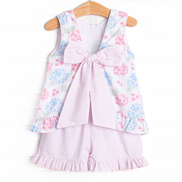 Bleu: Kennedy Ruffle Short Set, Pink