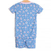 Grace Garden Bamboo Pajama Short Set, Blue