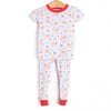 Chasing Tails Bamboo Pajama Short Sleeve Set, Red