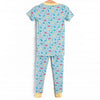 Jurassic Journey Bamboo Pajama Short Sleeve Set, Green