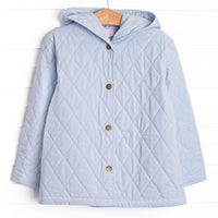 Rosemary Quilted Coat, Blue