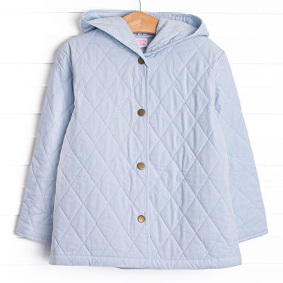 Rosemary Quilted Coat, Blue