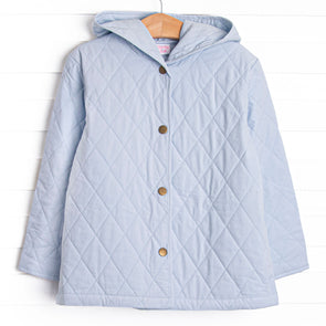 Rosemary Quilted Coat, Blue
