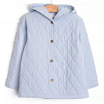 Rosemary Quilted Coat, Blue