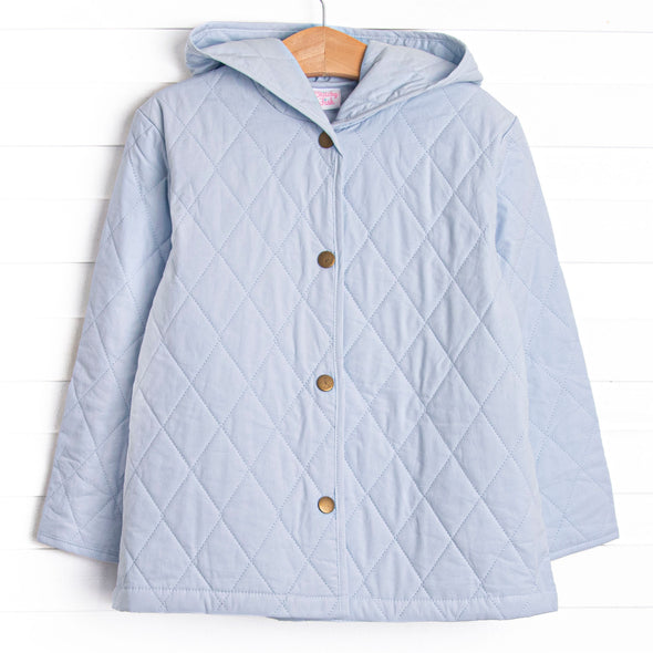 Rosemary Quilted Coat, Blue