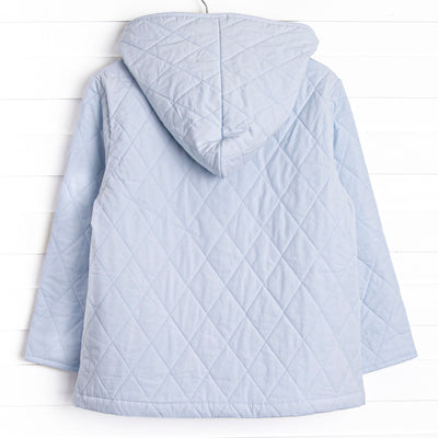 Rosemary Quilted Coat, Blue
