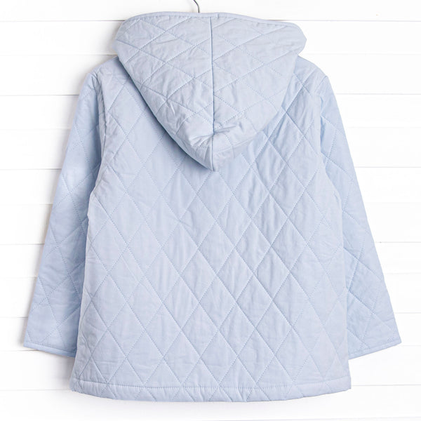Rosemary Quilted Coat, Blue