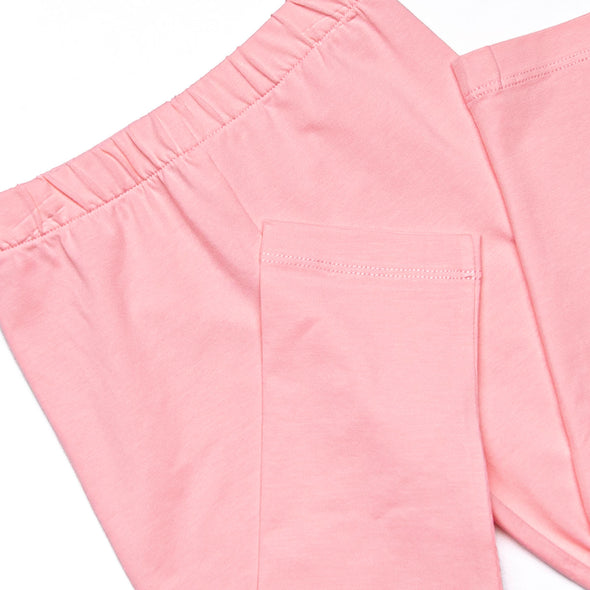 Amusement Park Adventures Smocked Legging Set, Blue Seersucker