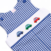 Life is a Highway Smocked Jon Jon, Blue