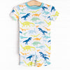 Day at Dino Park Bamboo Pajama Short Set, Blue