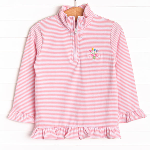 Doorbuster: Bouquet Embroidered Pullover, Pink