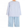 Zoo Park Pals Applique Pant Set, Blue