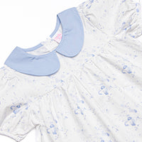 Wishing on Watercolors Ruffle Short Set, Blue