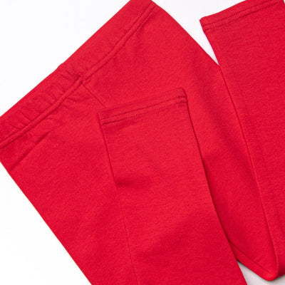 Howls of Holly Applique Legging Set, Red